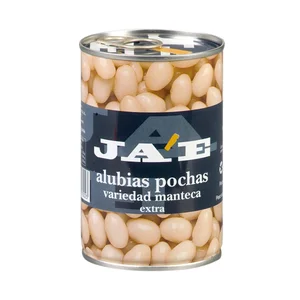 JAE Alubias blancas cocida pocha JAE lata de 250 g.
