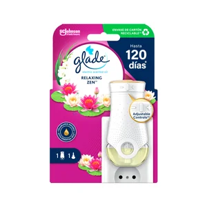 GLADE Ambientador Aceites Esenciales Aparato + Recambio Relax Zen GLADE 20 ml