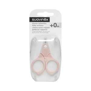 SUAVINEX Tijeritas para uñas de bebé (+0 meses) con punta redondeada y funda protectora.