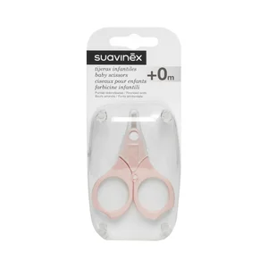 SUAVINEX Tijeritas para uñas de bebé (+0 meses) con punta redondeada y funda protectora.