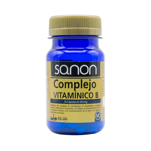 SANON Complemento alimenticio con vitaminas del grupo B 30 cápsulas.
