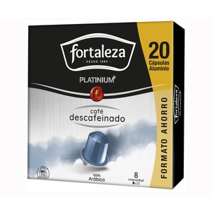 Café cápsulas descafeinado platinium 20 ud. 104 g.