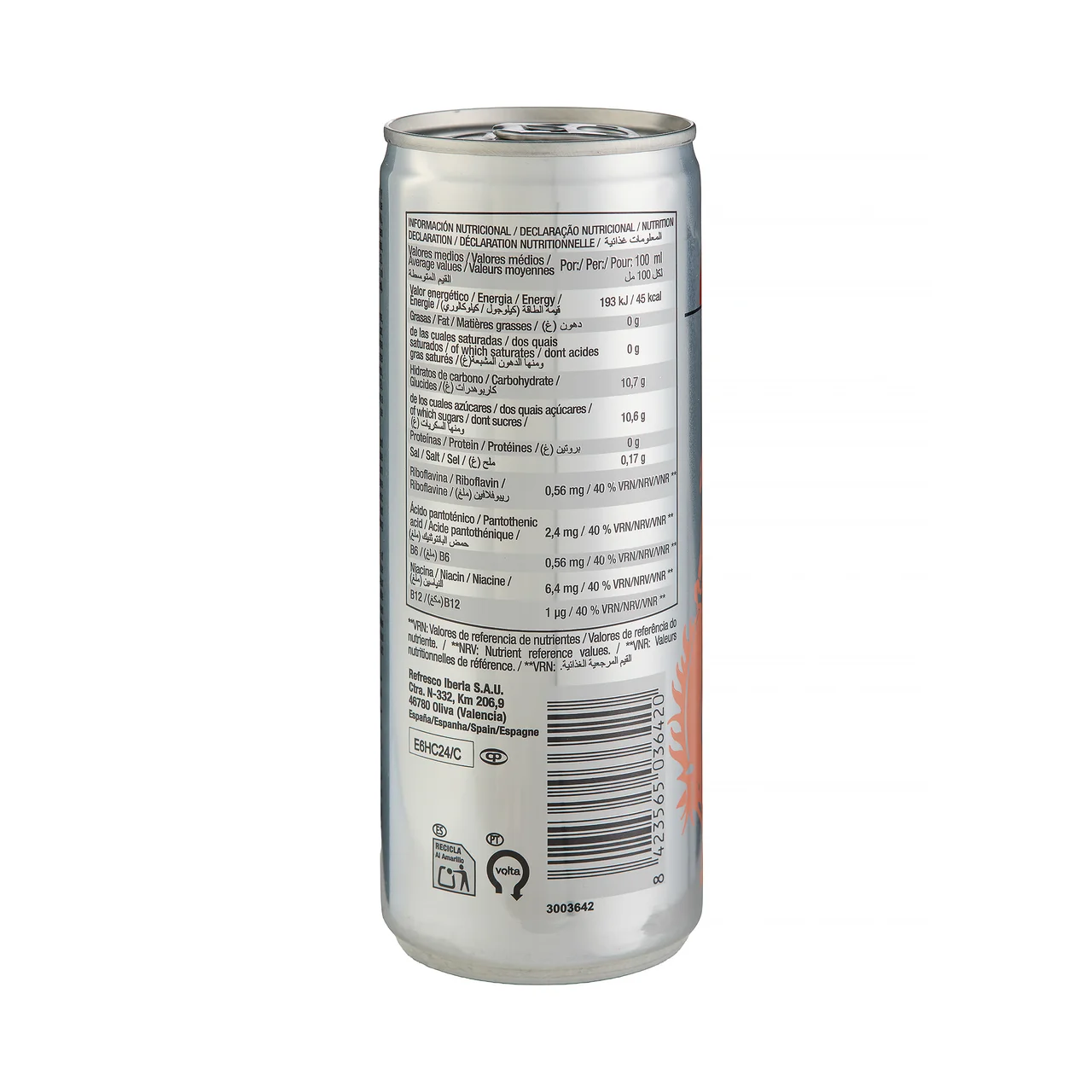 Bebida energética Energy Drink 25 cl.