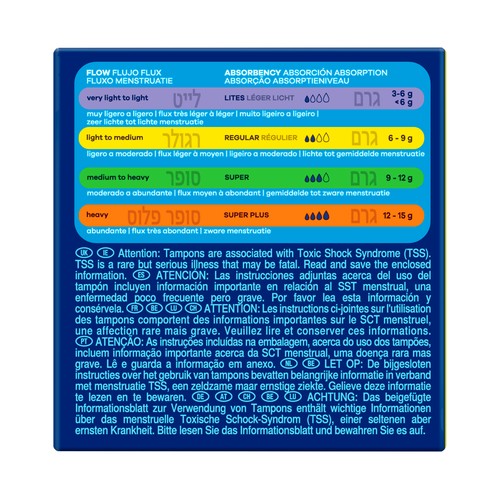TAMPAX Tampón regular con aplicador TAMPAX Compak 38 uds.