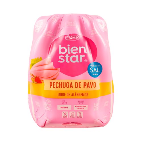 EL POZO Bienstar Pechuga de pavo cocida reducida en sal - Loncha fina 1 mm