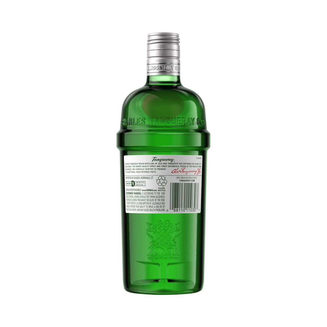 Ginebra tipo London dry gin botella 70 cl.