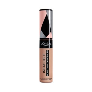 L"ORÉAL PARIS Infaillible more than concealer tono 330 Pecan Corrector y base de maquillaje de cobertura completa.