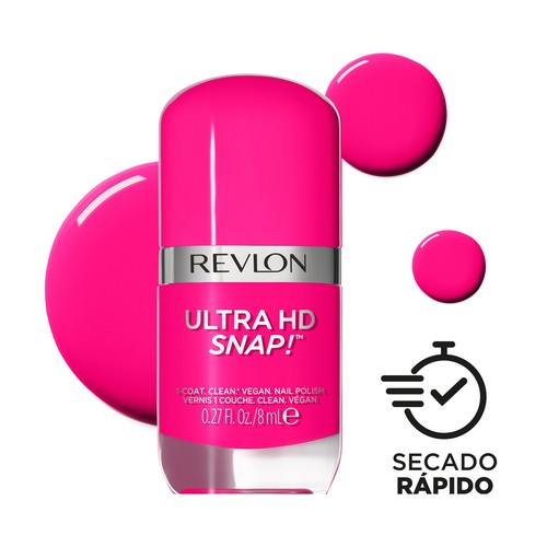 REVLON Ultra hd snap! tono 028 Rule the world Esmalte de uñas de secado rápido.