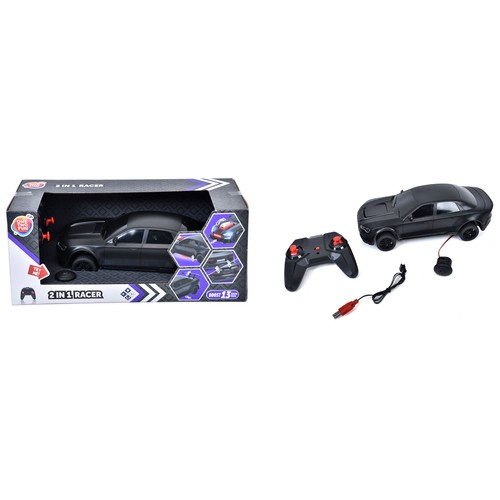 Coche radiocontrol Transformable 2 en 1 Racer con luz y sonido +5 Años ONE, TWO FUN
