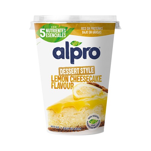 ALPRO Especialidad de soja sabor a cheesecake de limón 400 g.