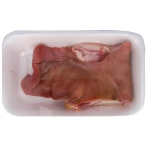 Bandeja con morro de cerdo blanco