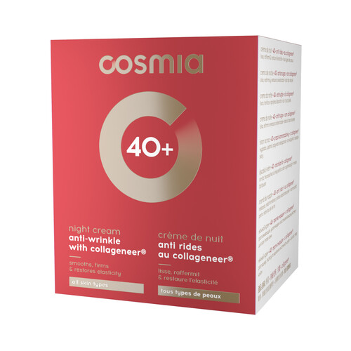 COSMIA Crema anti-arrugas de noche con colágeno, para todo tipo de pieles COSMIA 50 ml.