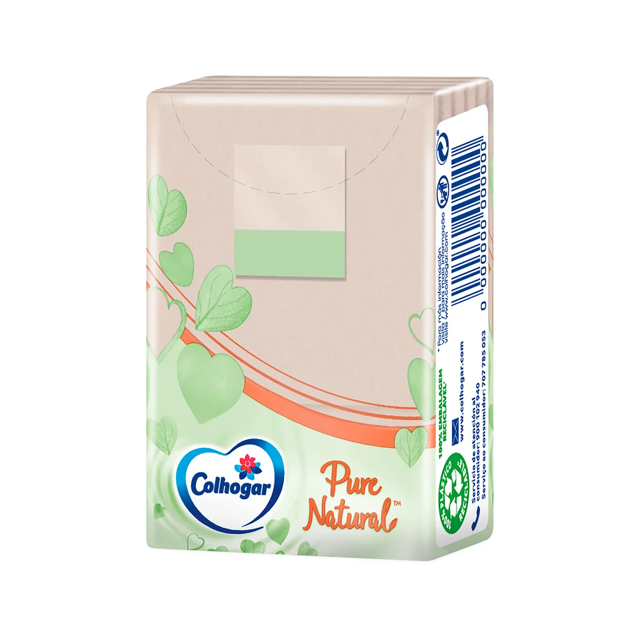 COLHOGAR Pañuelos Pure Natural con fibras naturales COLHOGAR 12 paquetes