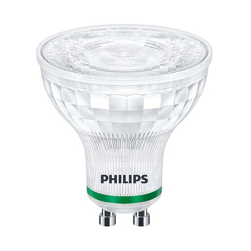 Bombilla Led GU10, 2.4W=50W, luz cálida 3000K, 380lm, PHILIPS.