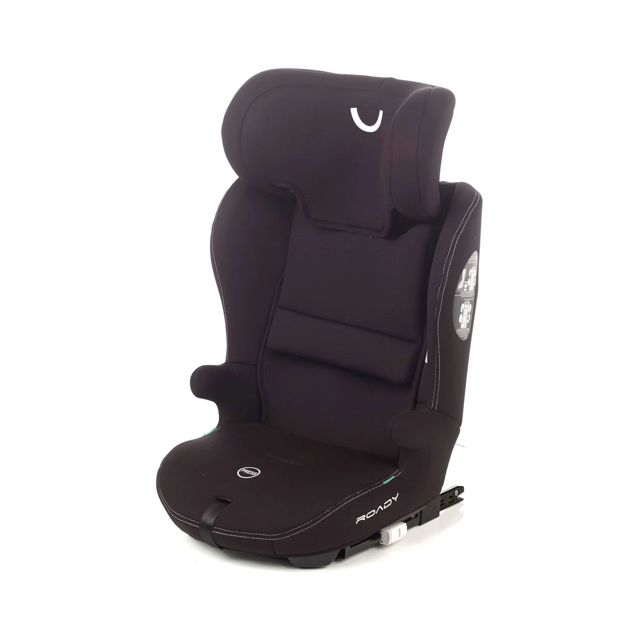 Silla auto evolutiva NURSE by JANÉ ROADY ISOFIX, desde los 15 meses a 150cm, color negro.