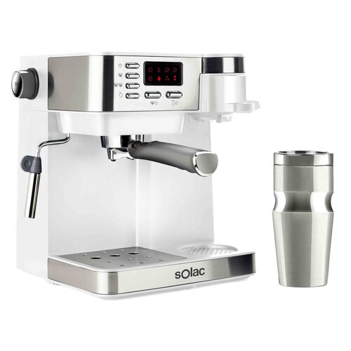 Cafetera multifunción SOLAC Multi Stillo CE4497, Espresso + goteo + capuccino, presión 20bar, vaporizador.