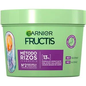 FRUCITS Método rizos nº2 de Garnier Mascarilla capilar hidratante de rizos 370 ml.