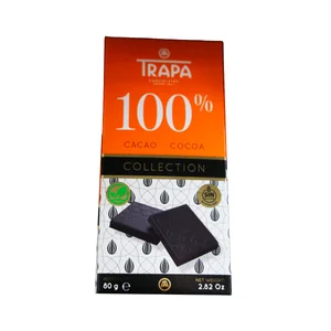 TRAPA Chocolate negro 100 % 80 g.