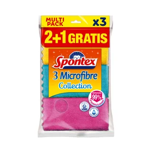 SPONTEX Bayeta microfibras SPONTEX 2+1 uds.