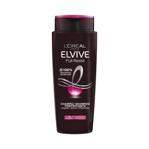 ELVIVE Champú fortificante con Arginina, para cabello frágil con tendencia a caerse ELVIVE Full resist 700 ml.