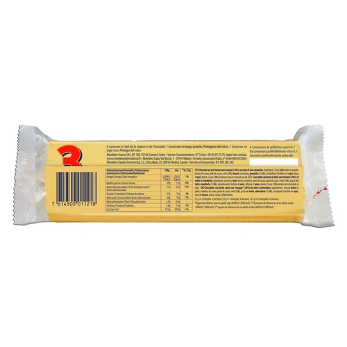 TOBLERONE Barrita de chocolate con leche, miel y almendras 3 uds. 100 g.