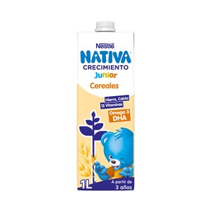 Imagen de NESTLÉ Junior Leche (2) de crecimiento con cereales, a partir de 3 años 1 l.