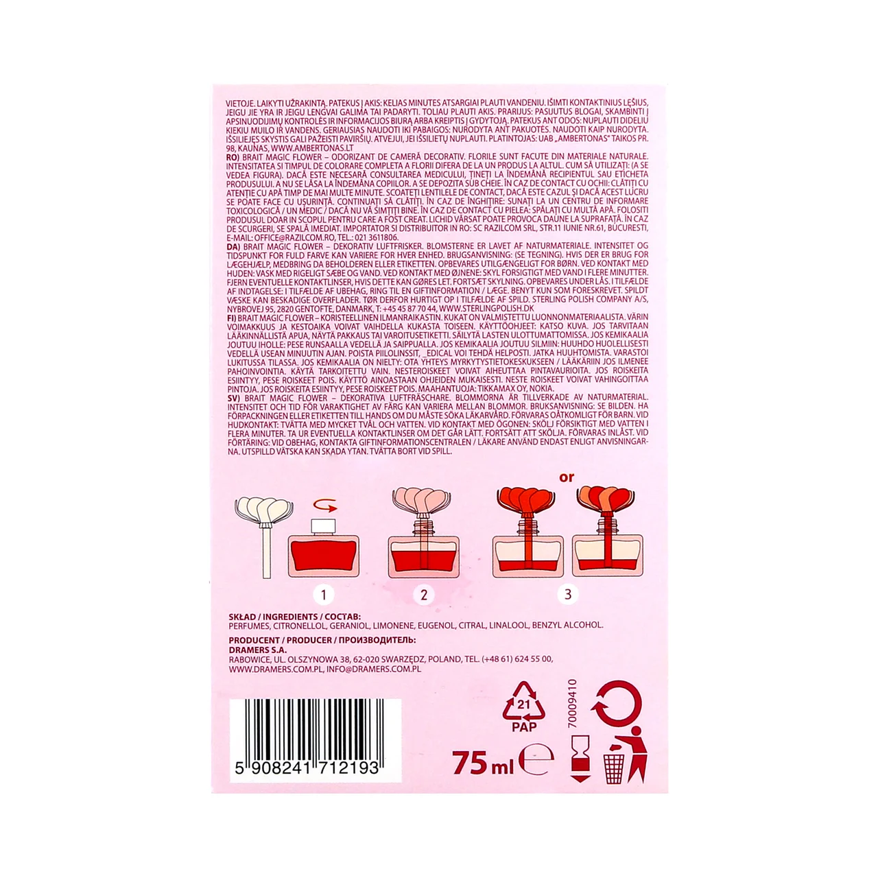 BRAIT Ambientador flor de rosa BRAIT
