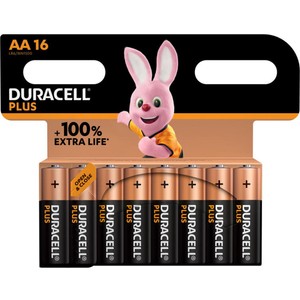 Imagen de Pack de 16 pilas AA, DURACELL plus power boost.