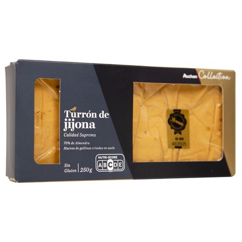 AUCHAN COLLECTION Turrón blando Indicación Geográfica Protegida Jijona 250 g.