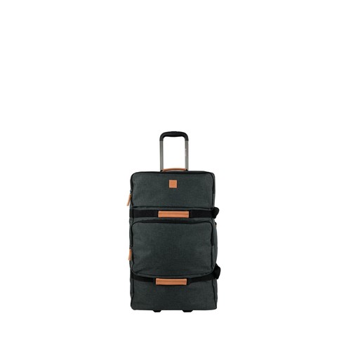 Bolso de viaje mediano con capacidad 60 litros color gris, AIRPORT ALCAMPO.