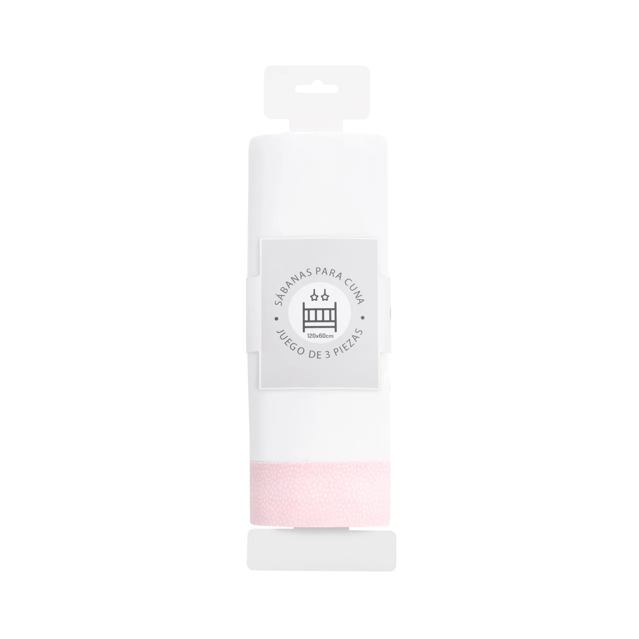 Tríptico para cuna básico azul y rosa