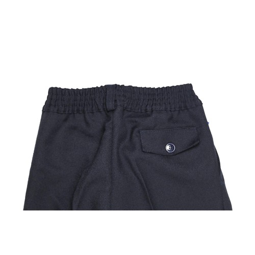 Pantalón de uniforme con cintura elástica azul marino, talla 4.