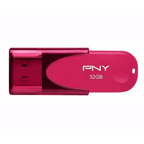 Memoria usb 32GB PNY, color rosa, conexión 2.0.