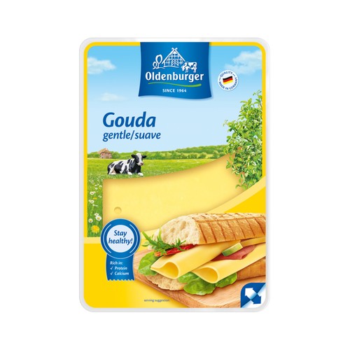 OLDENBURGUER Queso en lonchas Gouda OLDENBURGUER 200 g.
