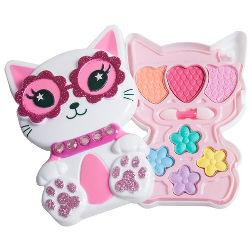 POKHARA Estuche con forma de gato con maquillaje infantil.