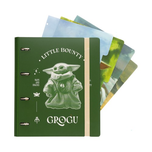 Carpeta 4 anillas polipropileno Star Wars The Mandalorian Grogu. GRUPO ERIK