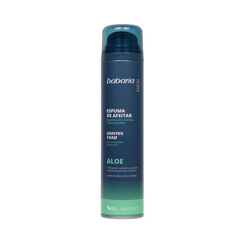 BABARIA Men Espuma de afeitar extra cremosa, para pieles sensibles 300 ml.