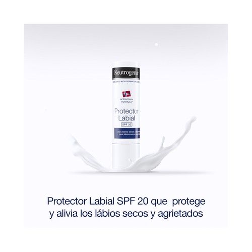 NEUTRÓGENA Protector labial fórmula noruega con FPS 20 (medio) 4,8 g.