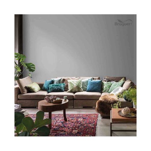 Pintura para paredes monocapa BRUGUER Colores del mundo Escandinavia Gris Suave, 4L.
