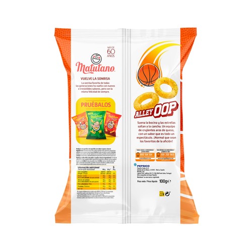 MATUTANO Aperitivo de maíz alley oop 90 gr.
