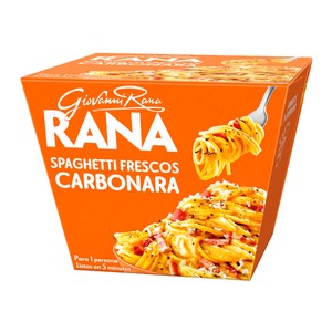 Imagen de RANA Spaguettis frescos con salsa carbonara, listos en 5 minutos 357 g.