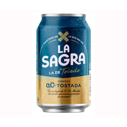 Cerveza sin filtrar de limón lata 33 cl.