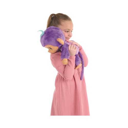 Figura Fingerlings cuida y mima, mono interactivo, BIZAK