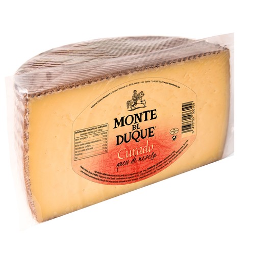 MONTE DUQUE Queso mezcla curado, media pieza.