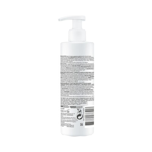 Champú reparador con Pro-Keratina, para cabellos sensibles DERCOS Kera solutions 250 ml.