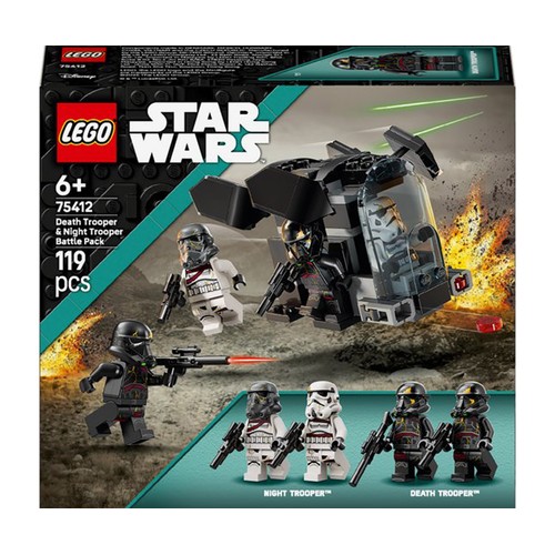 LEGO Star Wars Pack de Combate: Soldado de la Muerte y Soldado de la Noche 75412, 119 piezas, +6 años.
