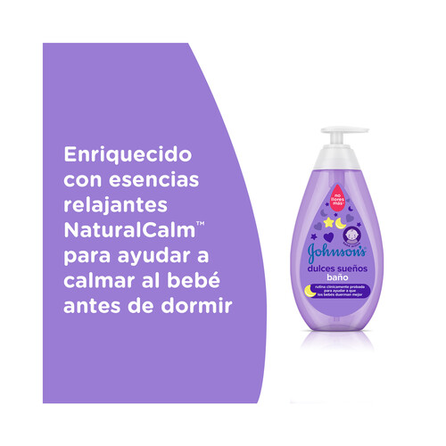 JOHNSON'S Jabón líquido que favorece que nuestro bébe duerma mejor JONHSON´S Dulces sueños 750 ml.