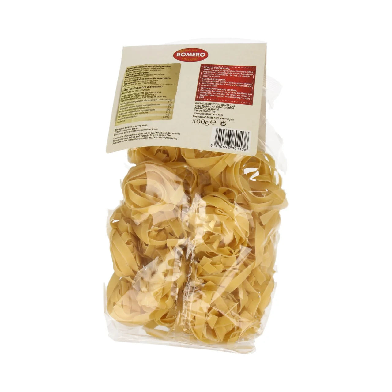 ROMERO Pasta Tagliatelle ROMERO 500 g.