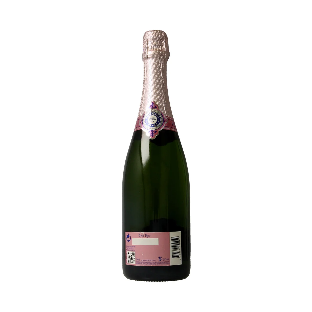 Champagne brut rosé botella de 75 cl.
