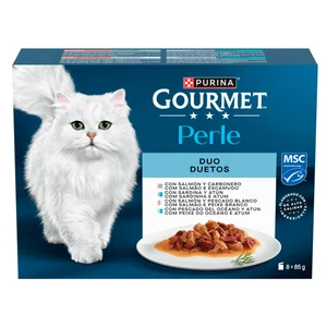 PURINA Gourmet Alimentación para gato húmeda en bolsas 8 uds 85 g.